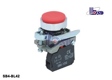 Spring Return Red Push Button Switch SB4 Series / Lighted Momentary Switch